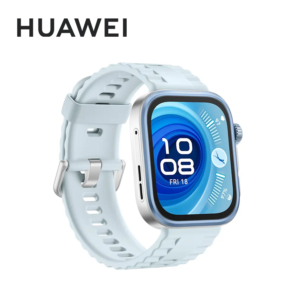 【HUAWEI 華為】Watch Fit 4 Pro 智慧手錶 氟橡膠錶帶款#海島藍-海島藍