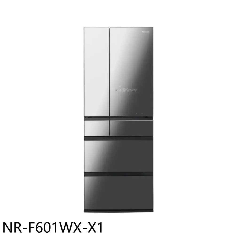 Panasonic國際牌【NR-F651WX-X1】650公升六門變頻鑽石黑冰箱(含標準