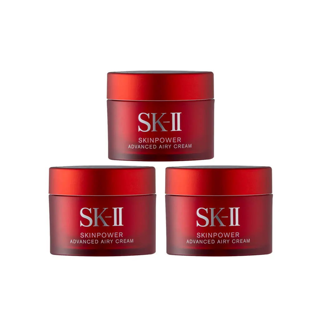 【SK-II】致臻肌活能量活膚霜 15g*3 公司貨(一般版/輕盈版)-致臻肌活能量活膚霜(輕盈)*3