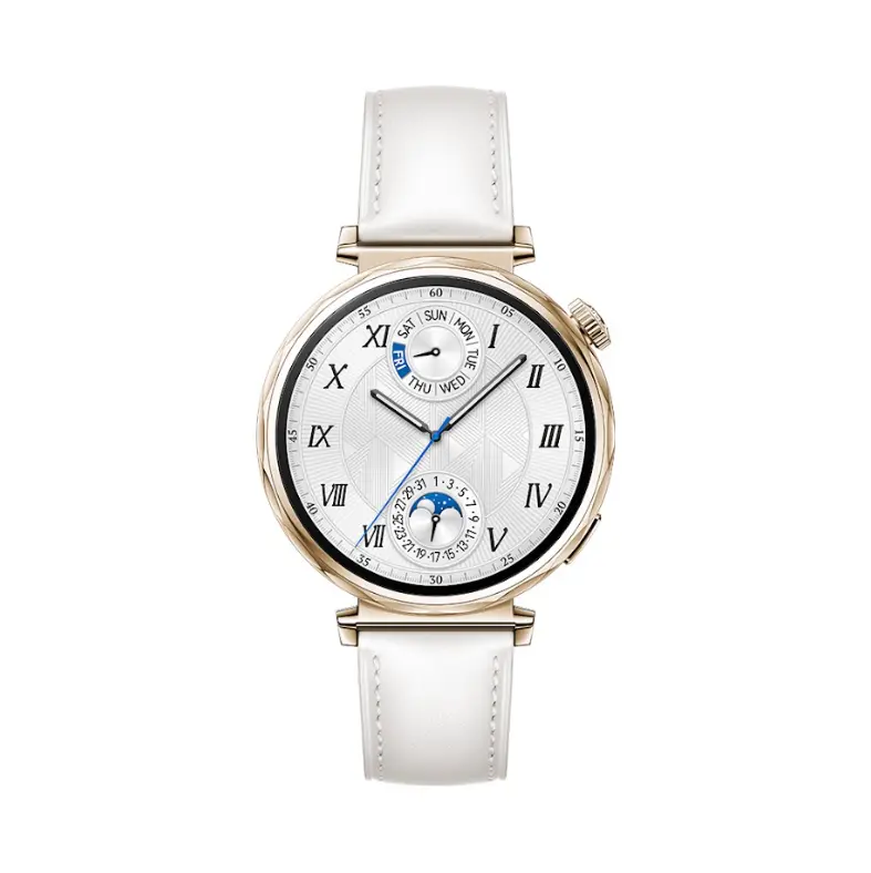 ⭐送FreeBuds SE2白色藍牙耳機⭐【HUAWEI 華為】 Watch GT5 41MM (馬鞍棕.冰晶藍.珍珠白)/46MM -(幻夜黑.托帕藍)#41MM 珍珠白-41MM 珍珠白(售完)