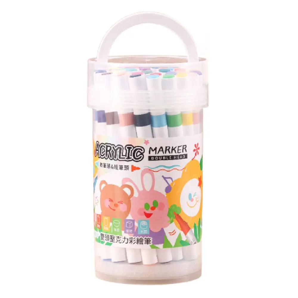 Tempo 節奏】雙頭壓克力丙烯彩繪筆36色/組AC-400｜Global Online｜Global Mall 環球Online