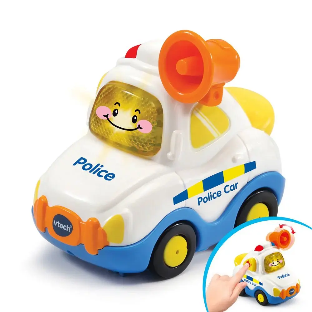 VTECH-嘟嘟聲光互動車 (多款任選)#警車-警車