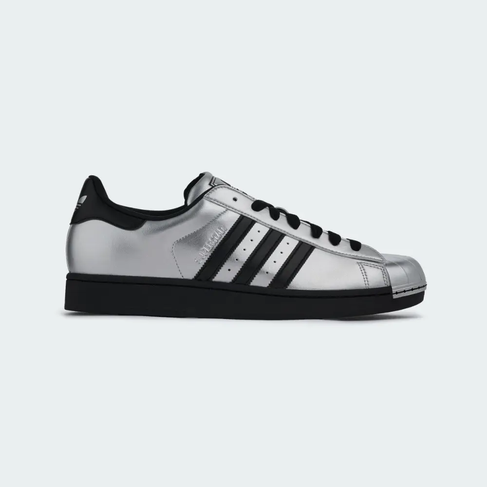 【ADIDAS 愛迪達】休閒鞋 Superstar II 男鞋 女鞋 銀 黑 貝殼頭 愛迪達(KI9988)#UK6-UK6