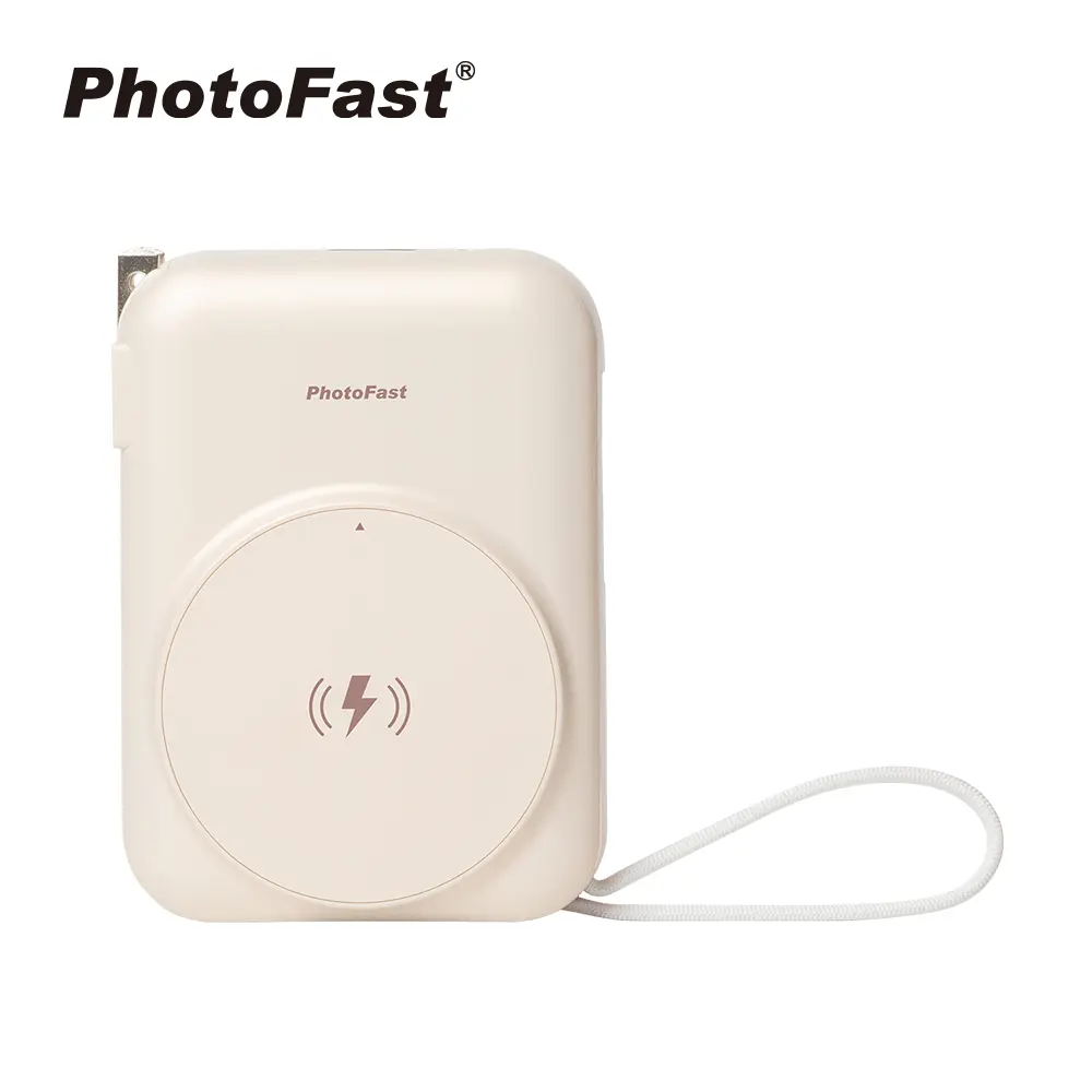 【Photofast】AllDay充 自帶線多功能行動電源 20000mAh (MagSafe/Apple Watch)-沙漠色