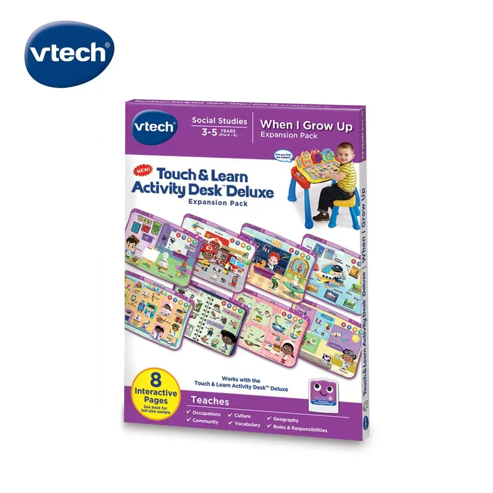 VTECH-互動學習點讀桌圖鑑套卡組 我的成長夢想(3-5Y)