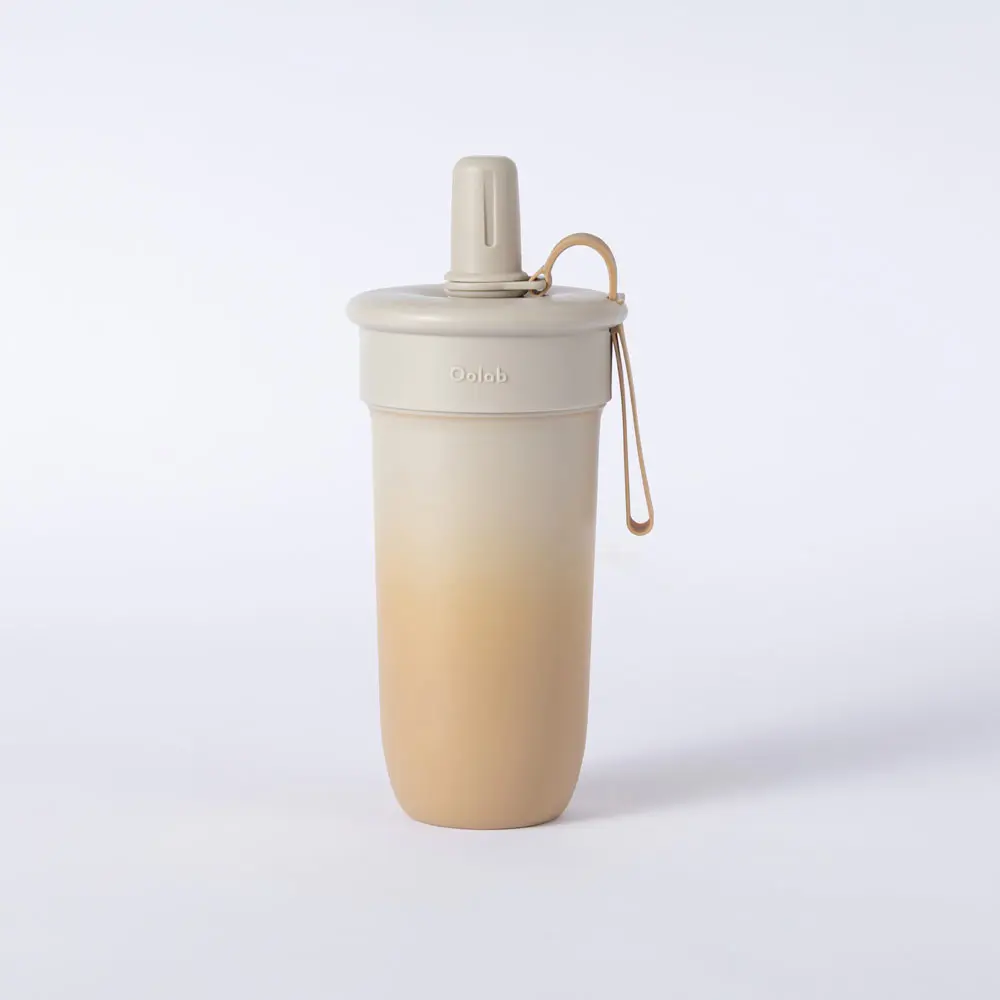 【Oolab 良杯製所】奶蓋大師系列 單層豆沙杯 800ml-布丁烤奶(奶茶色)