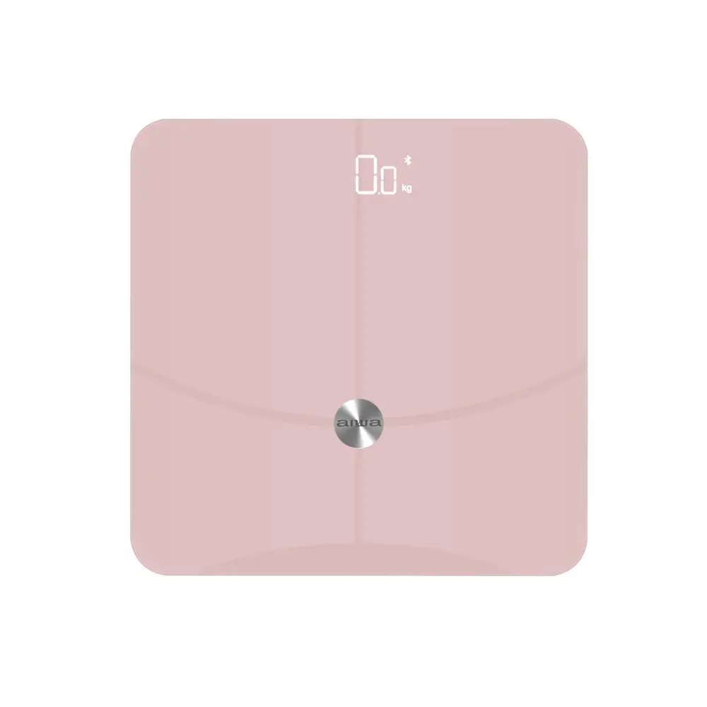 【aiwa愛華】AW-HY18 18合1藍芽智慧體重計#粉-粉