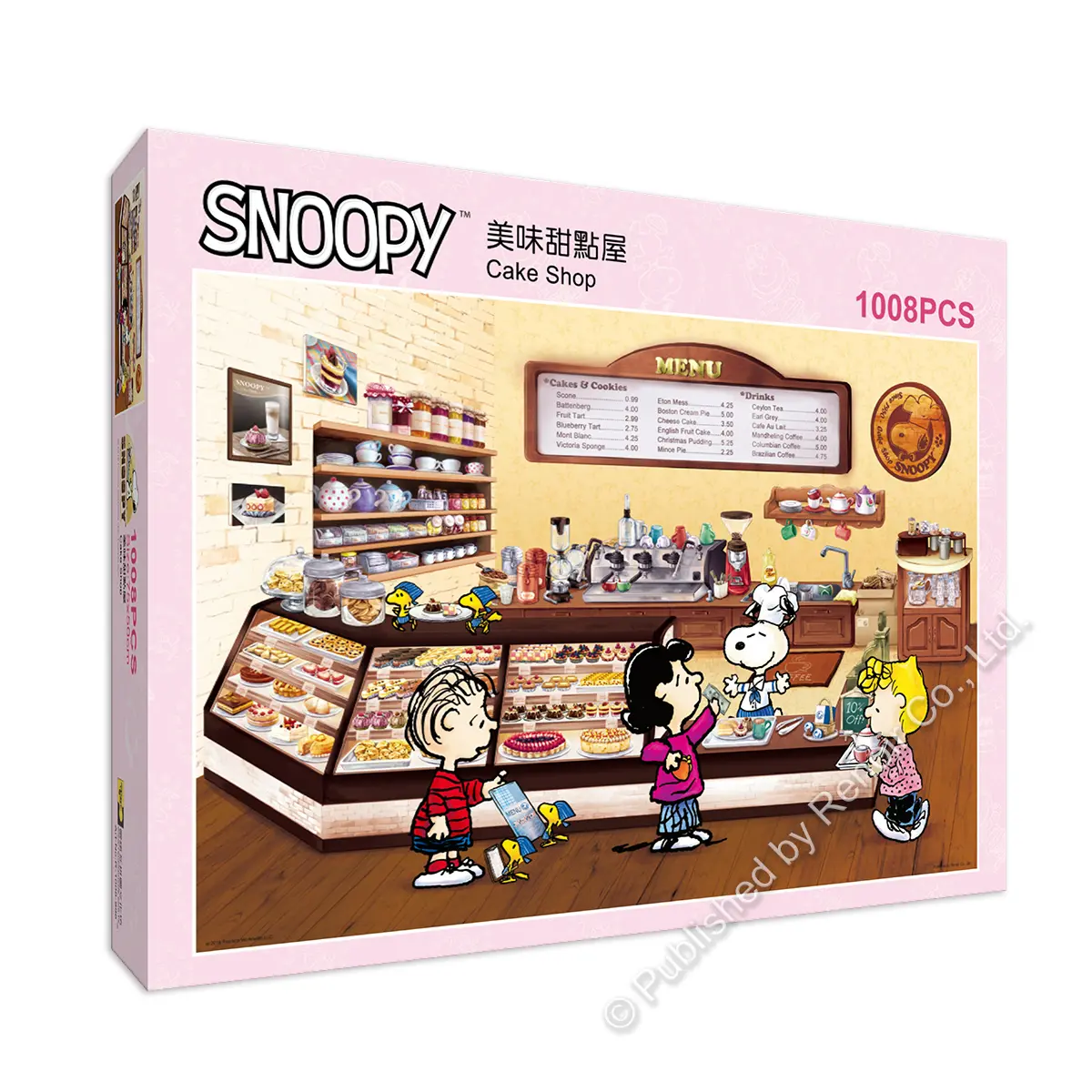【雷諾瓦拼圖文化坊】美味甜點屋 /1008片/查爾斯．舒茲/史努比