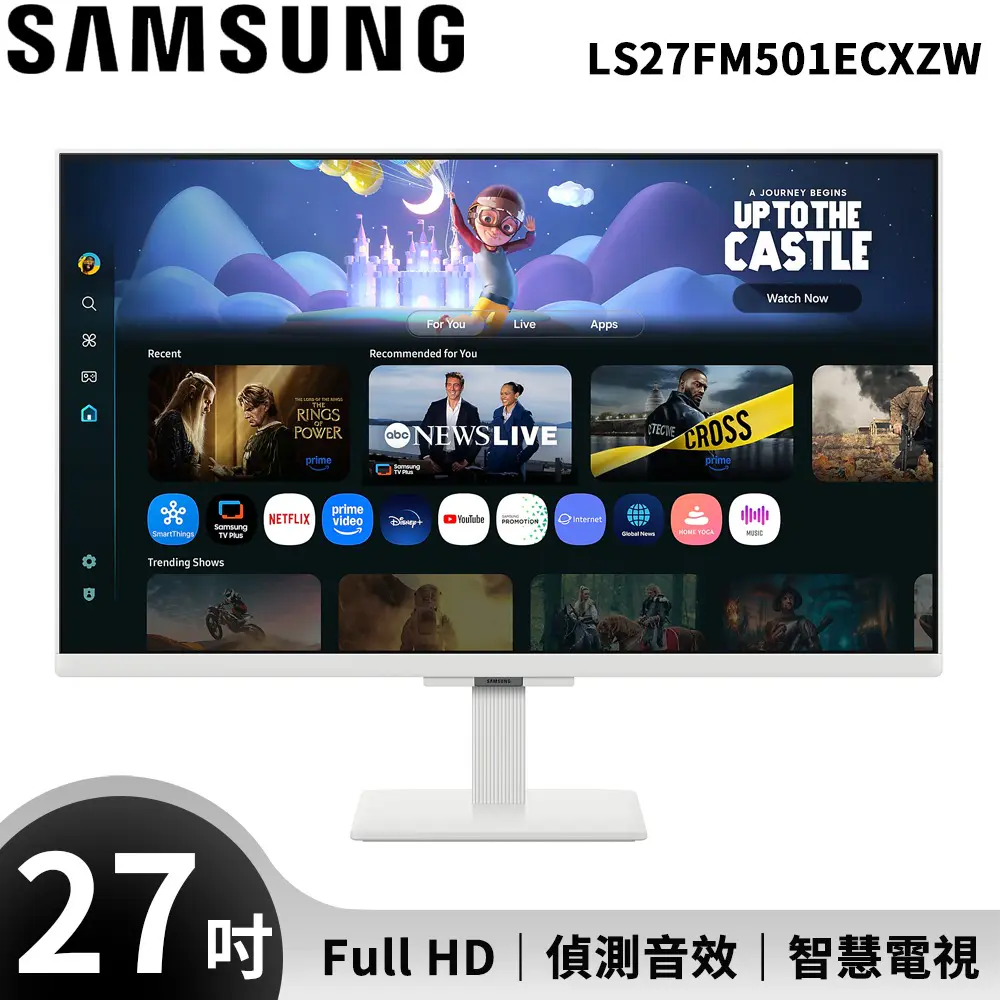 【SAMSUNG 三星】27吋智慧聯網螢幕 M50F S27FM501EC