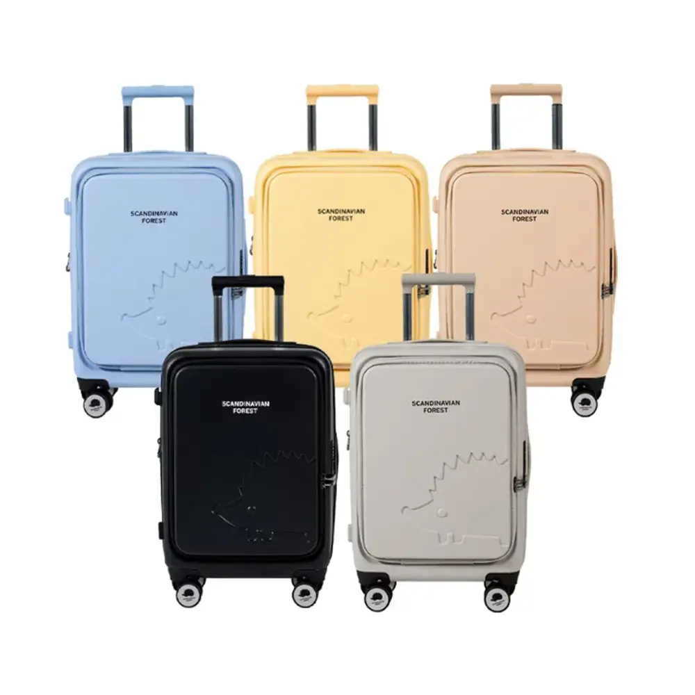 【BOBO LIFE】北歐小刺蝟 前開上掀行李箱(20吋/29吋)#20吋/杏橘(售完)-20吋/杏橘(售完)