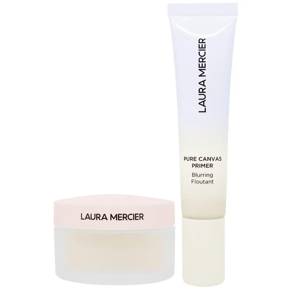 laura mercier 柔焦裸肌持妝套組(柔焦凝露15ml+柔霧蜜粉6g)(效期2026.11 正貨)