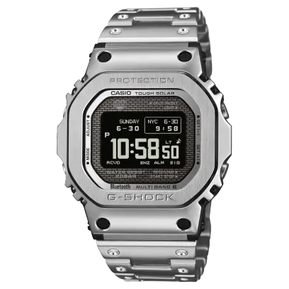 【CASIO 卡西歐】G-SHOCK 全金屬方型 5000系列 GMW-BZ5000D-1
