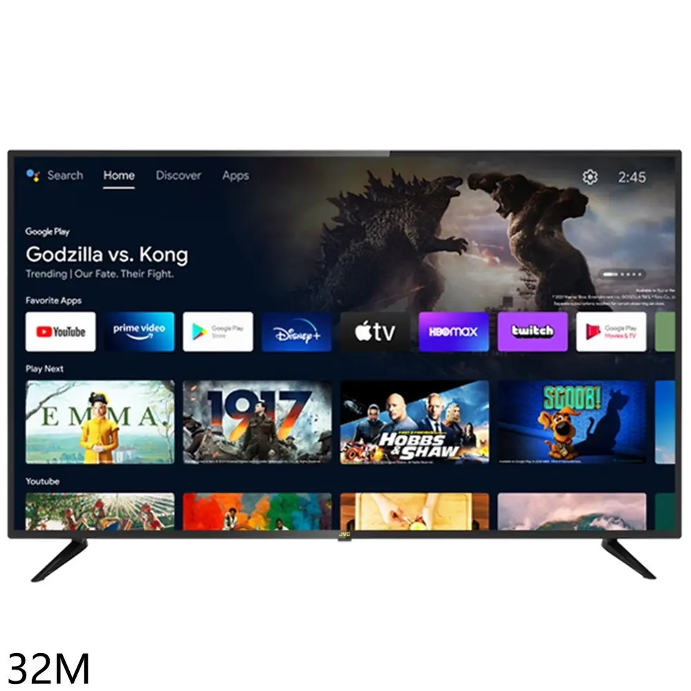 JVC【32M】32吋HD連網智慧顯示器(含標準安裝)(7-11商品卡200元)