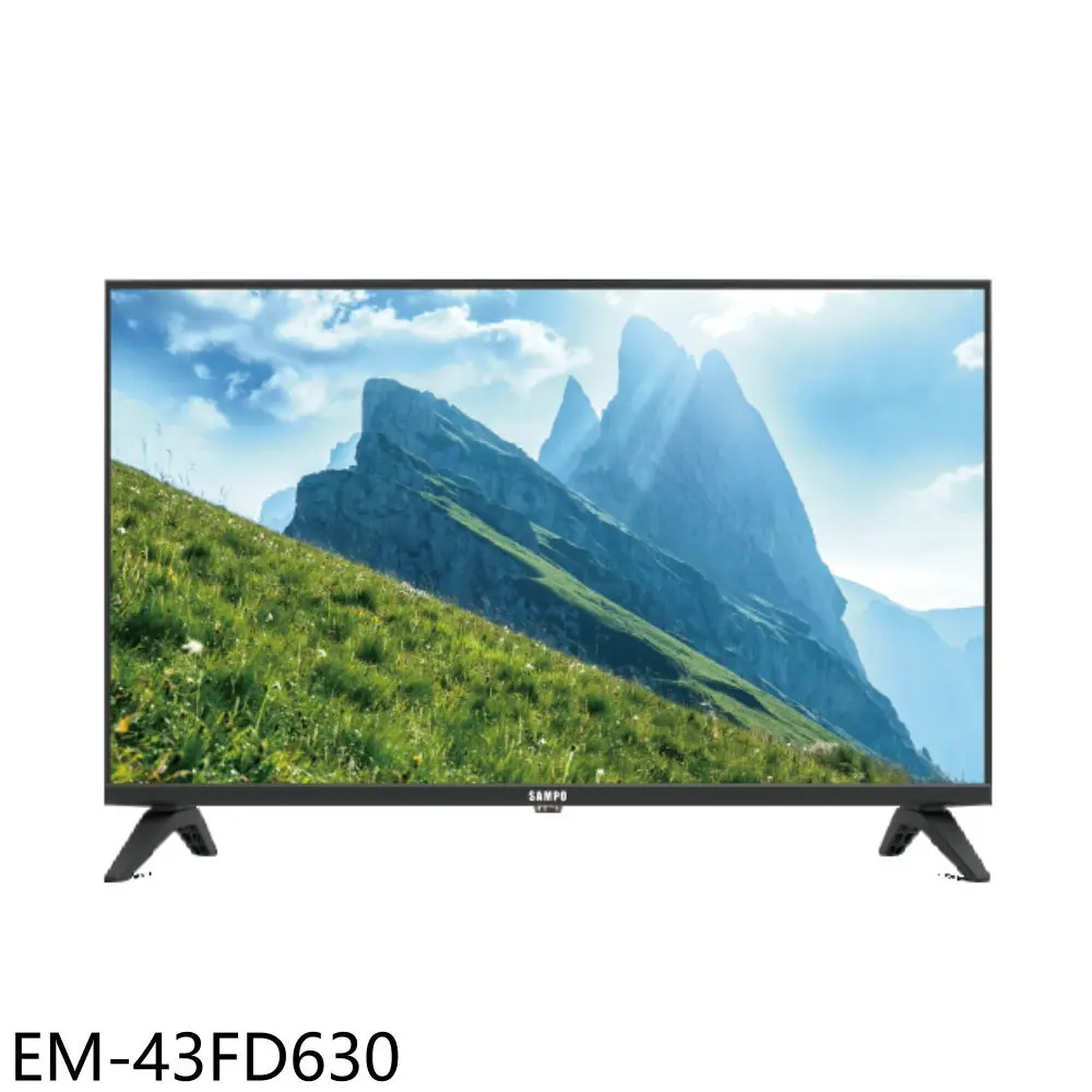 聲寶【EM-43FD630】43吋FHD顯示器(無安裝)(7-11商品卡1000元)