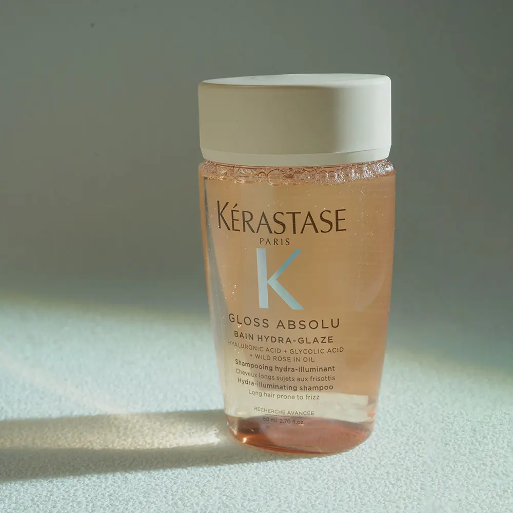 Kerastase 巴黎卡詩 釉光香頌玫瑰護髮組 (護髮精油45ml+洗髮精80ml)_國際航空版