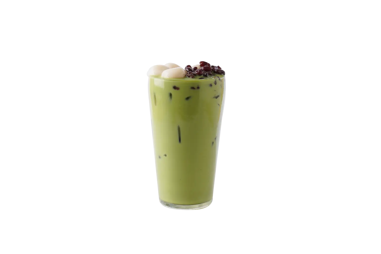 【御前上茶】白玉紅豆抹茶那提 限桃園A8自取#無糖 微冰-無糖,微冰