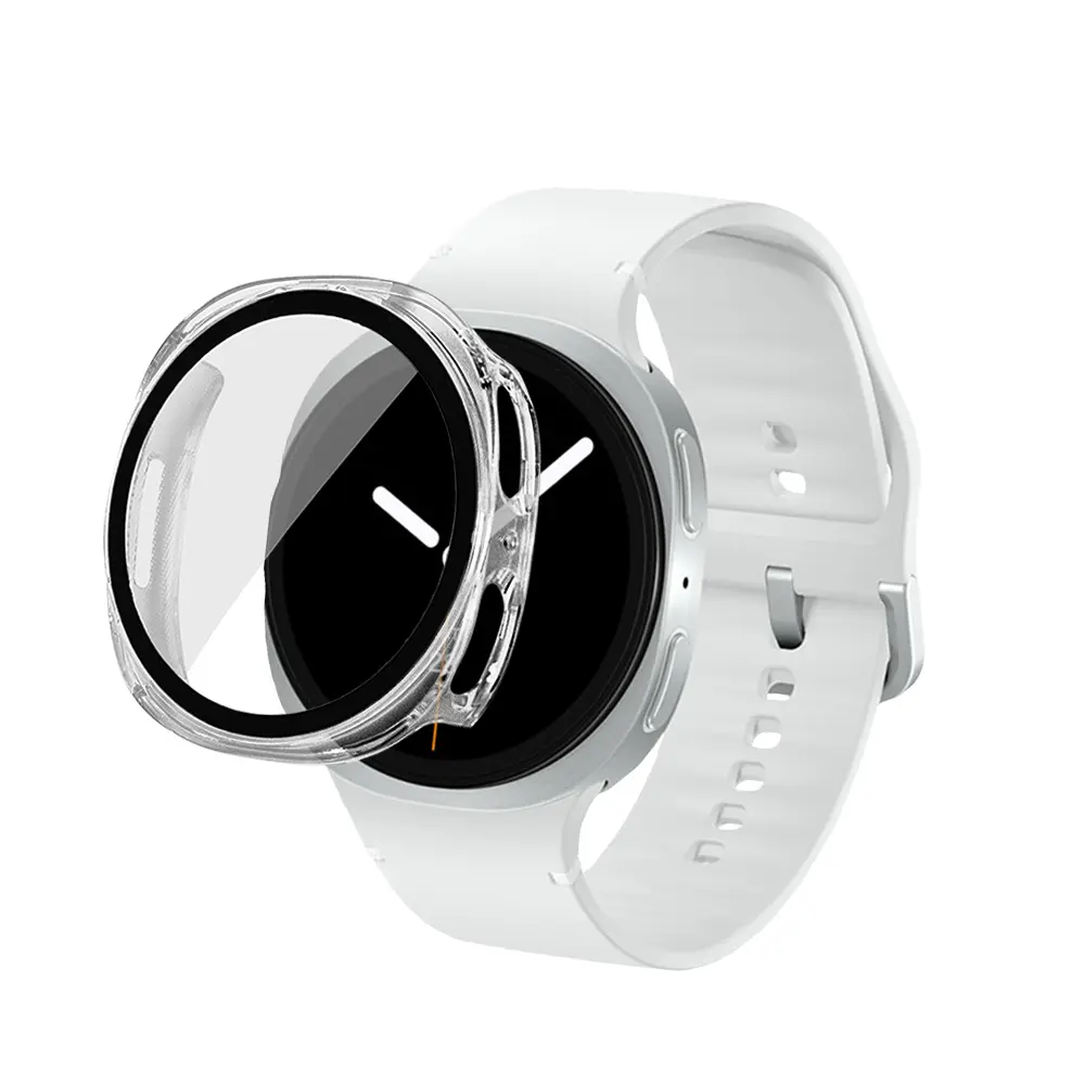 【Timo】SAMSUNG三星 Galaxy Watch 9 /Watch 8 一體全包式手錶保護殼/錶殼(40/44mm)-44mm,透明