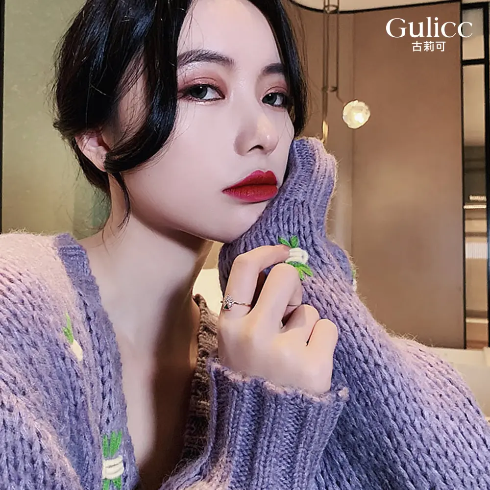 Gulicc 古莉可 桃心鋯石戒子 飾品 戒指 指環 女戒 尾戒 開口戒 食指戒 造型戒 母親節禮物　七夕情人節　生日禮物 