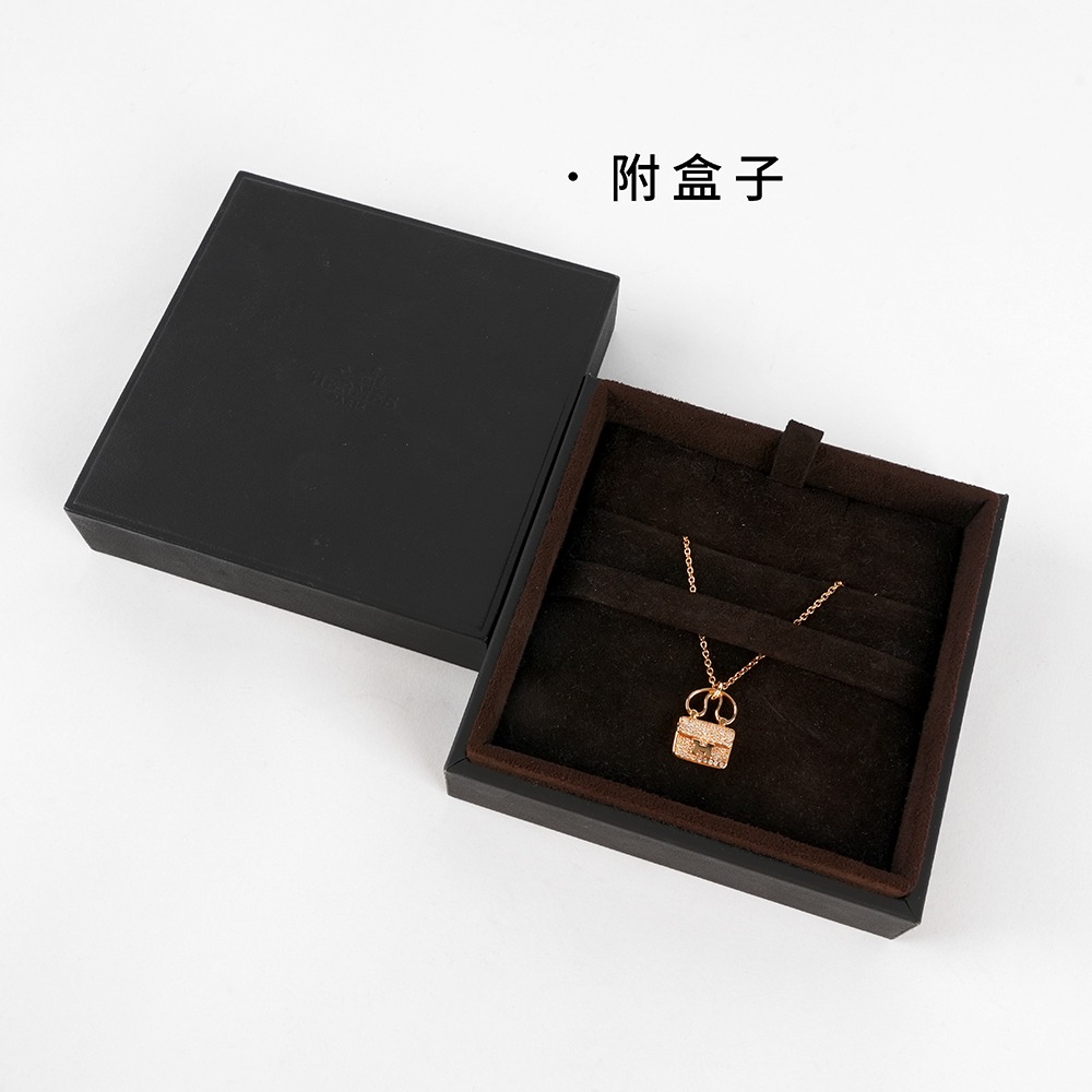 Hermès】Constance 滿鑽康康項鍊(玫瑰金)｜Global Online｜Global Mall 環球Online