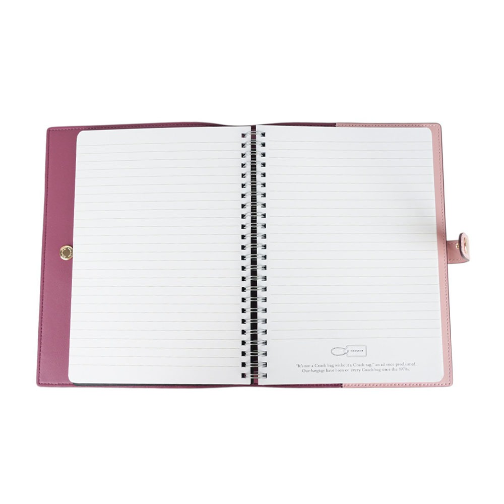 COACH】CC Logo 塗層帆布及皮革細節筆記本/記事本｜Global Online｜Global Mall 環球Online