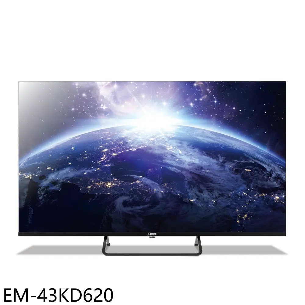 聲寶【EM-43KD620】43吋4K GoogleTV連網智慧顯示器(無安裝)(7-11商品卡800元)