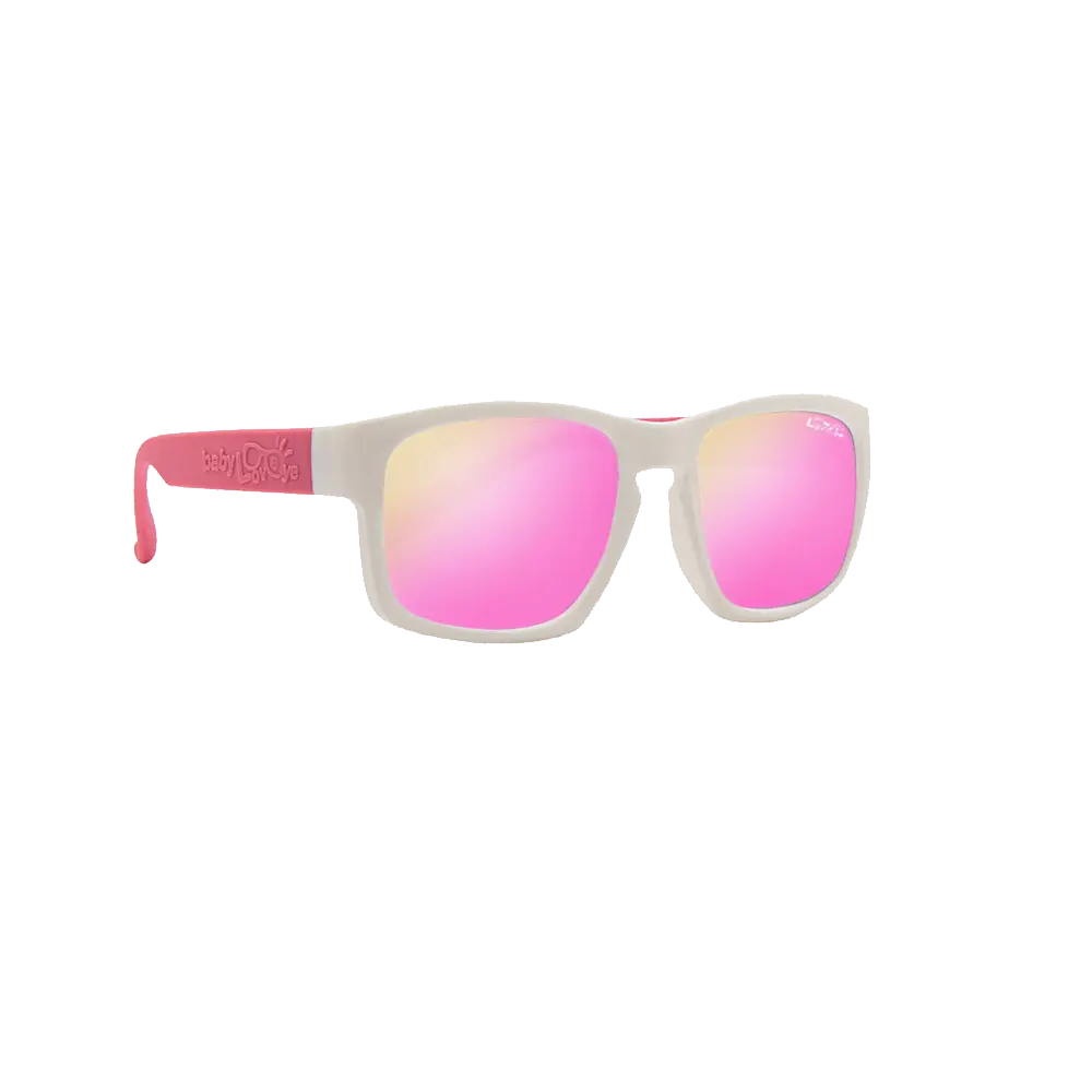 Loveye偏光太陽眼鏡｜0-3Y寶寶款-白碰粉,紅莓派對