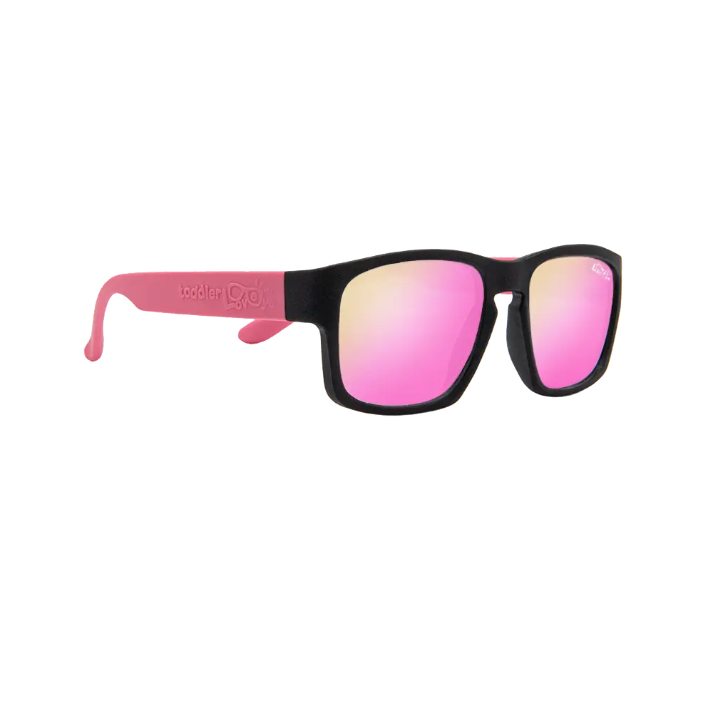 Loveye偏光太陽眼鏡｜2-7Y幼童款-黑碰粉,紅莓派對
