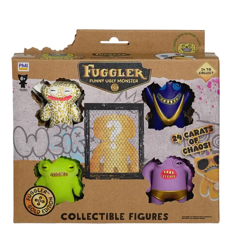 數量限定 【FUGGLER】 牙齒怪 放克牙寶公仔S3 金派系列5入(隨機出貨)