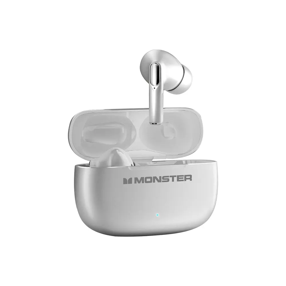 【MONSTER魔聲】Aura fit GT36 真無線降噪藍牙耳機(支援即時翻譯)-銀色