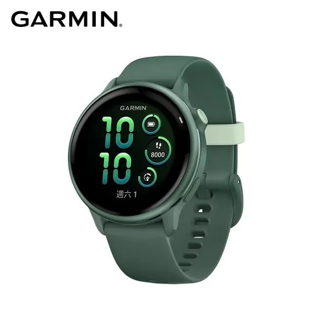 【GARMIN】vivoactive 6 GPS智慧腕錶 #野生綠-野生綠