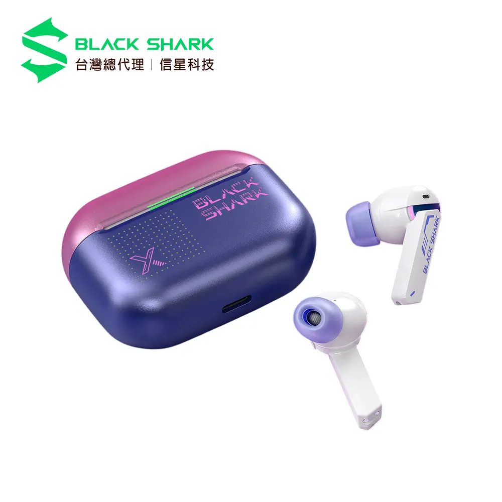 【BLACK SHARK 黑鯊】鳳鳴真無線藍牙耳機 電競版 (BE24)-電玩粉