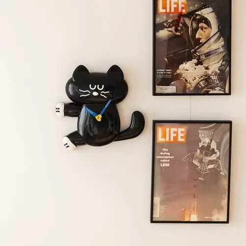 Romane Brunch Brother Mogry 掛鐘時鐘#黑色-黑色