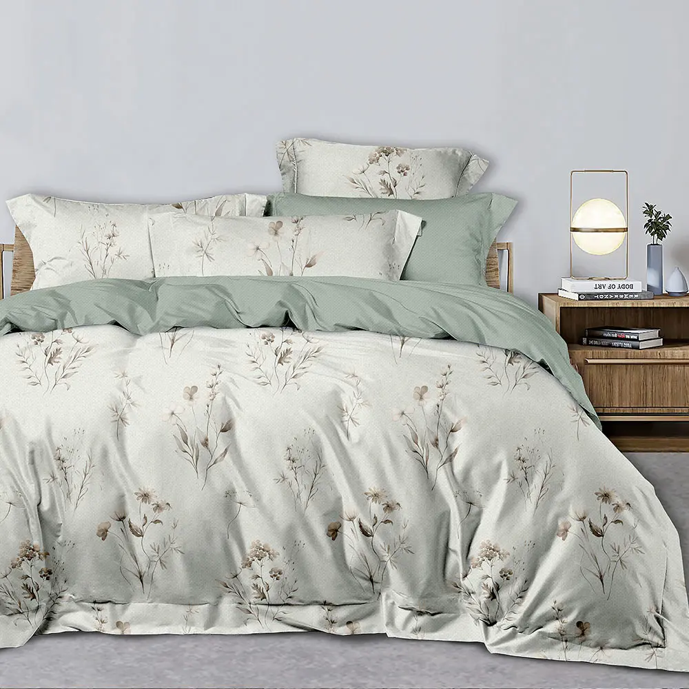 【DUYAN 竹漾】奧地利天絲 床包枕套組-單人/雙人/加大 多款任選 臺灣製#蒼茫絮語 雙人床包三件組-蒼茫絮語,雙人床包三件組