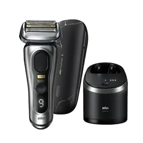 BRAUN 德國製 百靈 新9PRO+ 智能音波 電動剃鬚刀 9477cc 9587cc 9577cc-9577cc-KG【25年新款/附充電盒/6in1清洗座】