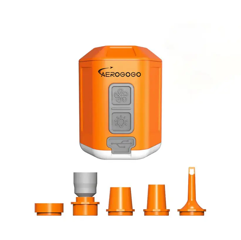 Aerogogo | GIGA PUMP 4.0 三合一口袋充氣幫浦-活力橘-活力橘