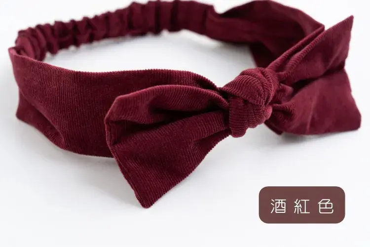 【日本 whip cream】燈芯絨髮帶#酒紅色 Kids(孩童49-54cm)-酒紅色,Kids(孩童49-54cm)