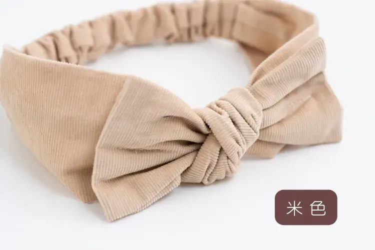 【日本 whip cream】燈芯絨髮帶#米色 Kids(孩童49-54cm)-米色,Kids(孩童49-54cm)