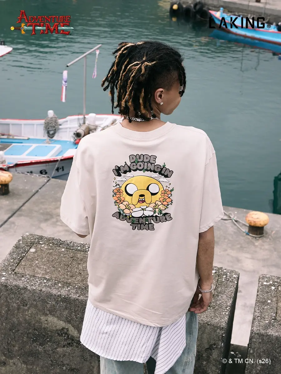 【LAKING】探險活寶X老皮夏日冒險啟程短T#卡其 XL-卡其,XL