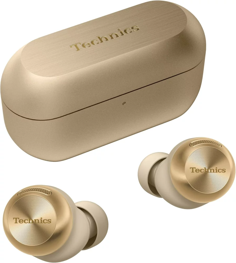 Technics 無線耳機 EAH-AZ100 磁流體原聲音質 藍芽降噪快速充電 25年款-EAH-AZ100-N 金色