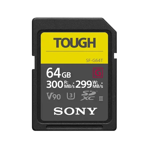 【SONY 索尼】SDXC U3 64GB 超高速防水記憶卡 SF-G64T 公司貨
