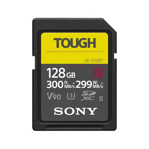 【SONY 索尼】SDXC U3 128GB 超高速防水記憶卡 SF-G128T 公司貨