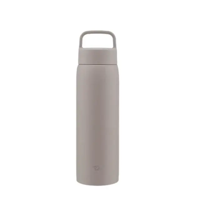 【ZOJIRUSHI 象印】SU-DA100不銹鋼真空保溫瓶/保冷杯 1L｜彈蓋設計 易清洗 外出攜帶便利 吊環手提方便#暖灰色(HM)-暖灰色(HM)