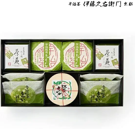 【伊藤久右衛門】抹茶 奶油蛋糕 巧克力餅乾 核桃麻糬 點心拼盤 