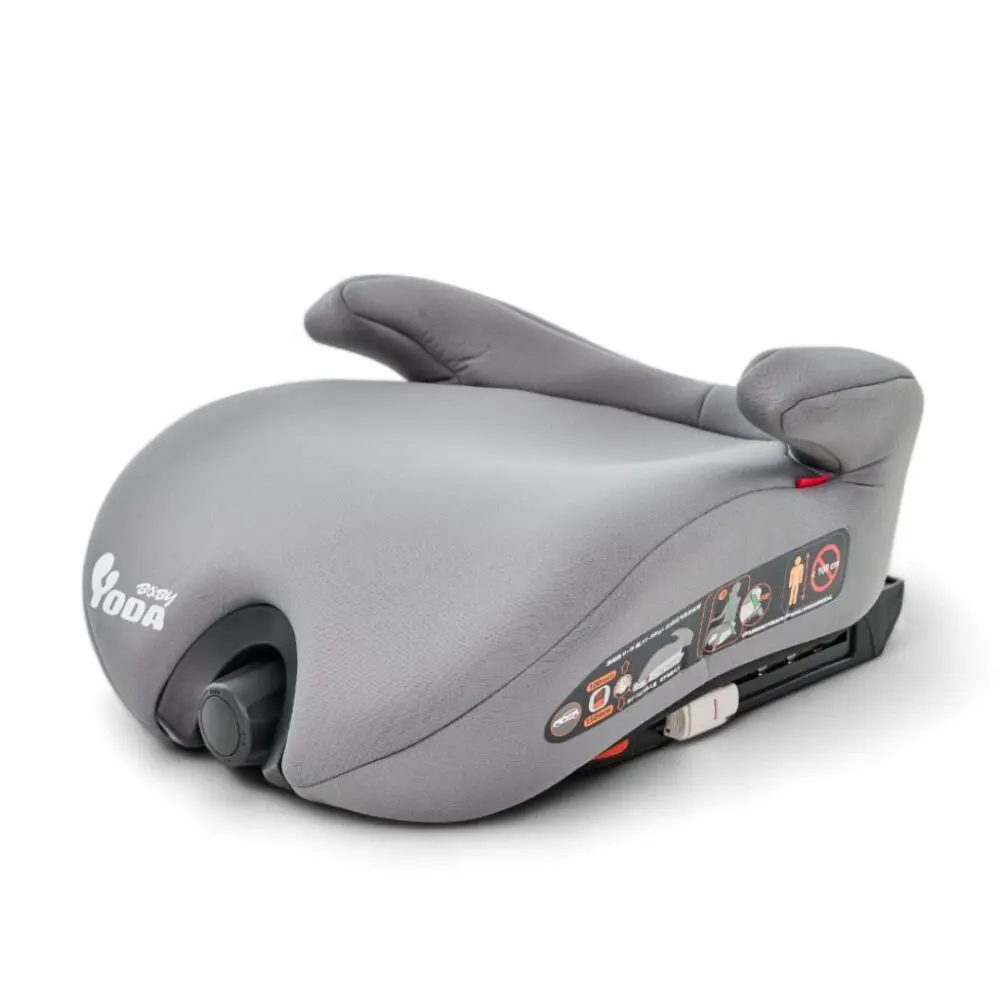 (黑色預購品)汽車安全座椅／增高墊：3-12歲一座搞定（安全帶／ISO-FIX 皆適用）R37646#魔法灰-魔法灰