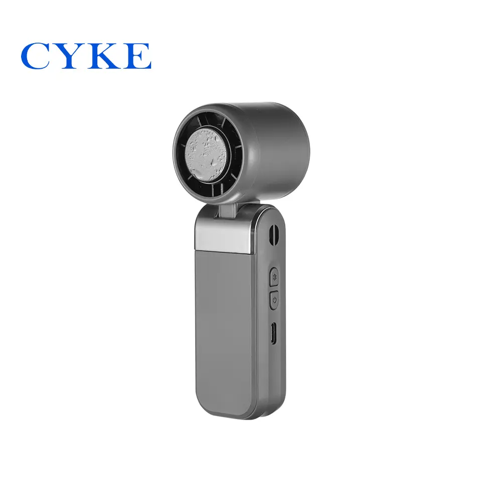 CYKE 656 mini冰感製冷風扇/掛脖摺疊#灰色-灰色
