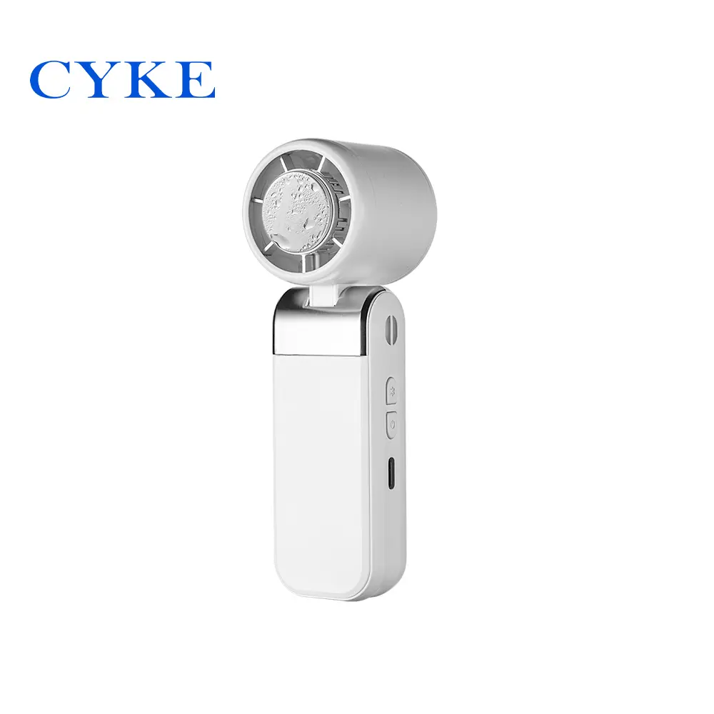 CYKE 656 mini冰感製冷風扇/掛脖摺疊#白色-白色