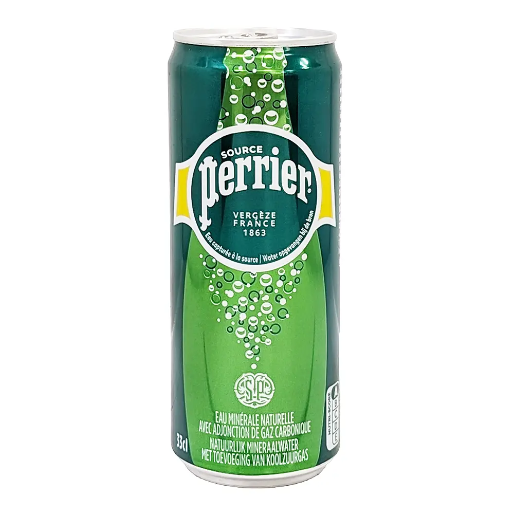 【法國PERRIER ORIGINAL】氣泡礦泉水-鋁罐裝(330mlx24入)