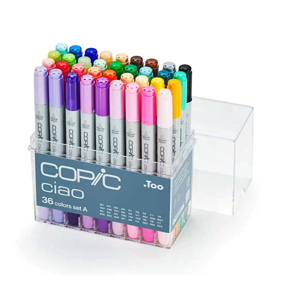 COPIC Ciao 第三代 圓桿麥克筆 36 Color Set A 36色 A色系 36A /盒 (原廠公司貨)