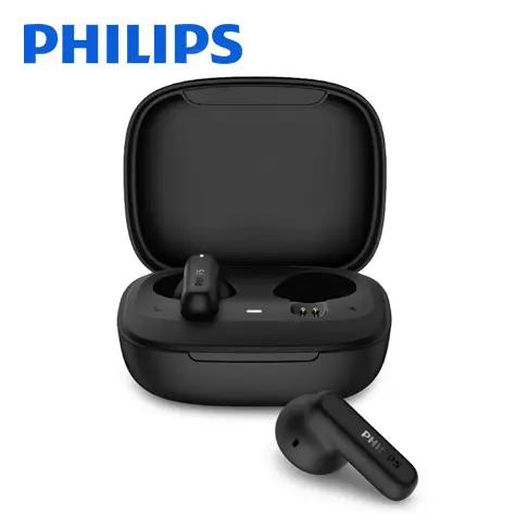 【Philips 飛利浦】純淨音質藍芽6.0耳機(TAT1000BK)