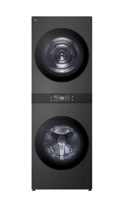 【LG 樂金】洗18公斤+乾18公斤 WashTower™ AI智控洗乾衣機第二代 熱泵除濕 夜光黑 WD-S1818PB